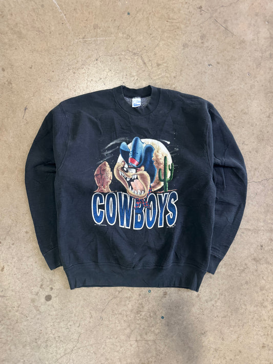 Vintage 90s Taz Cowboys crewneck